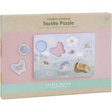 Puzzle tactile Fsc - Flowers & Butterflies - Little Dutch