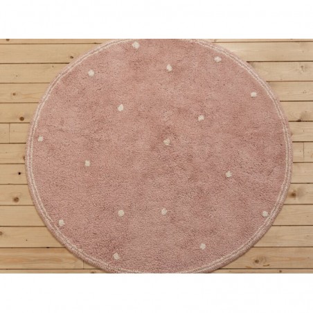 Tapis Pure Pink Dot 110cm - Little Dutch