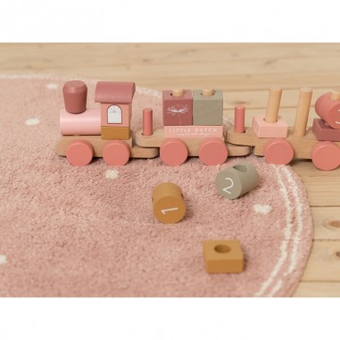 Tapis Pure Pink Dot 110cm - Little Dutch