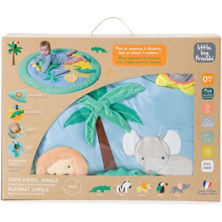 Tapis d'éveil jungle - Cadeau de naissance - Little Big Friends