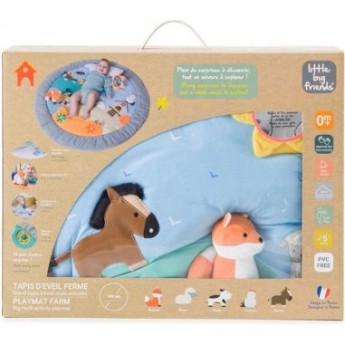 Tapis d'éveil ferme - Cadeau de naissance - Little Big Friends