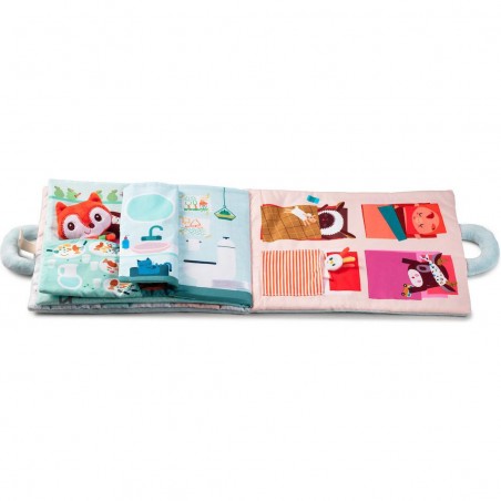 Livre interactif en tissu - Livre d'activités bonjour petit renard - Lilliputiens