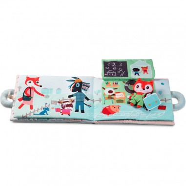 Livre interactif en tissu - Livre d'activités bonjour petit renard - Lilliputiens