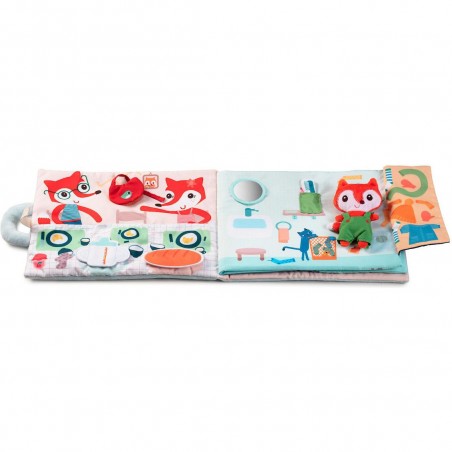 Livre interactif en tissu - Livre d'activités bonjour petit renard - Lilliputiens