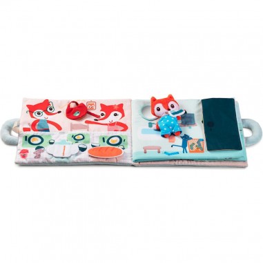 Livre interactif en tissu - Livre d'activités bonjour petit renard - Lilliputiens