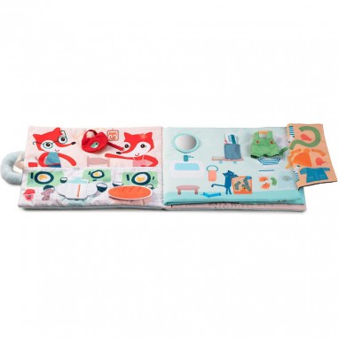 Livre interactif en tissu - Livre d'activités bonjour petit renard - Lilliputiens