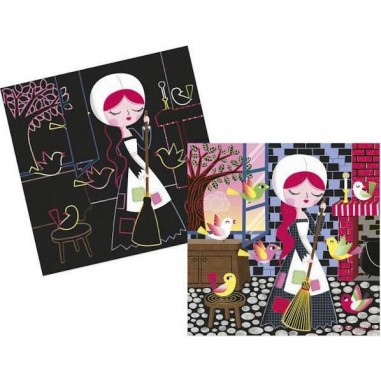 Cartes à Gratter "Cendrillon" - Janod Cartes à Gratter "Cendrillon" - Janod