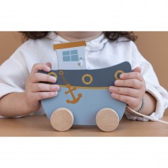 Jouet à tirer Bateau Sailors Bay - Little Dutch 2