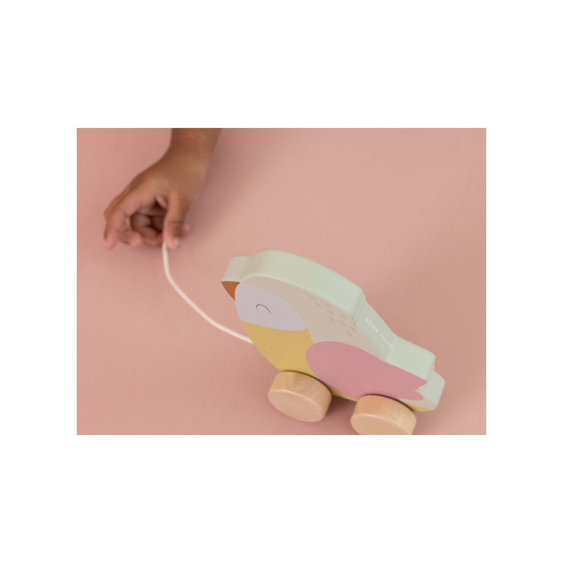 Jouet à Tirer/pousser Corbeau Goki - Pour Enfants à Partir De 18 Mois, Développe L'équilibre Et La Motricité