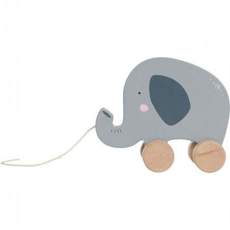 Jouet à tirer éléphant - Little Dutch