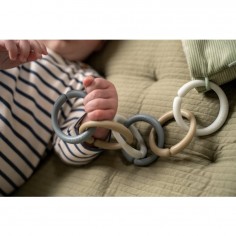 Anneau Attache-jouet Little Loops Blue - Little Dutch 2