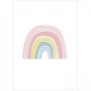 Poster Arc-ciel & Alphabet rose - Little Dutch