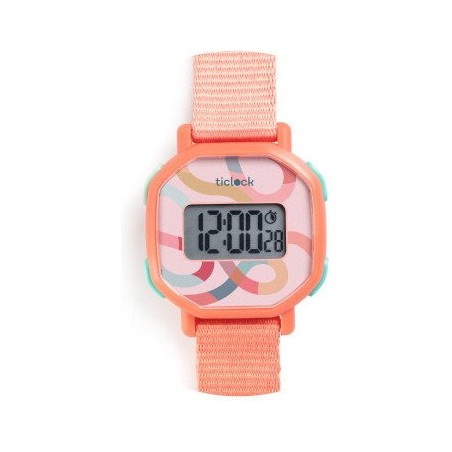Montre Digitale Pastel volute - Djeco - Un jeu Djeco - Ticlock By Djeco