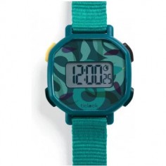 Montre digitale Green Snakes - Djeco - Ticlock By Djeco