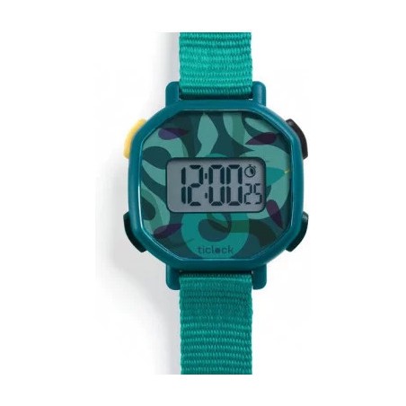 Montre Digitale Green snakes - Djeco - Un jeu Djeco - Ticlock By Djeco