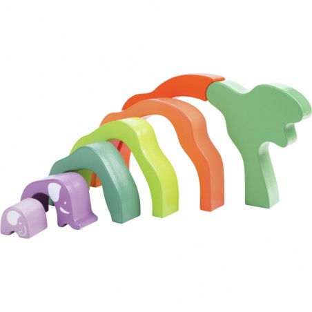 Blocs à empiler Safari Eléphant - Hape - Hape Toys