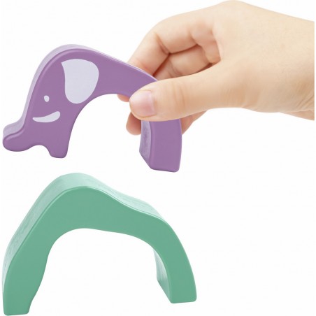 Blocs à empiler Safari Eléphant - Hape - Hape Toys