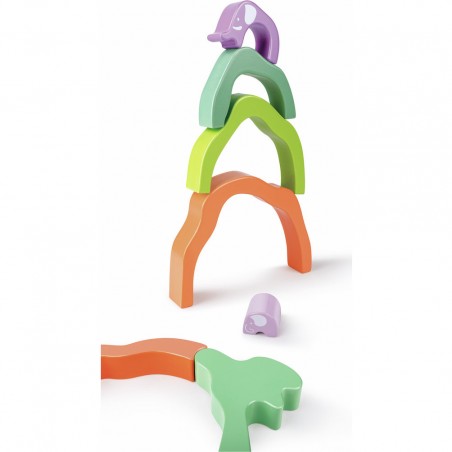 Blocs à empiler Safari Eléphant - Hape - Hape Toys