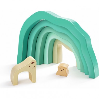Blocs à empiler Ours polaire arctique - Hape - Hape Toys
