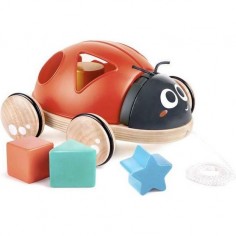 Coccinelle à tirer trieuse de formes - Hape - Hape Toys