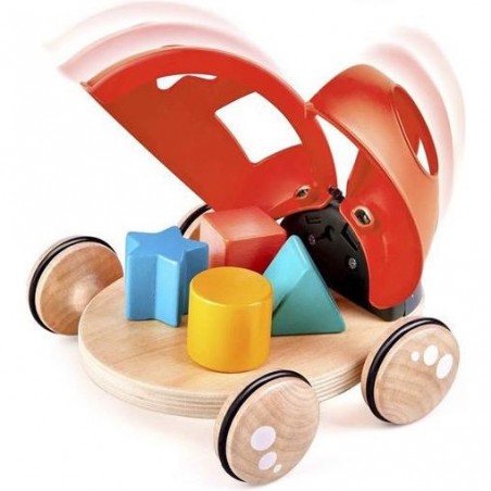 Coccinnelle à tirer trieuse de formes - Hape - Hape Toys