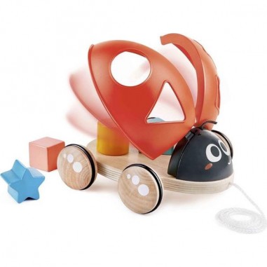 Coccinnelle à tirer trieuse de formes - Hape - Hape Toys