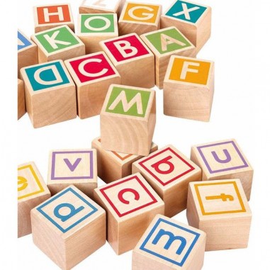 Chariot à tirer avec cubes en bois - Hape - Hape Toys