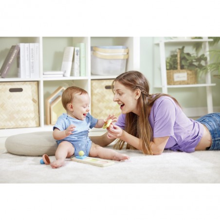 Puzzle trieur de formes Montessori en riz - Hape