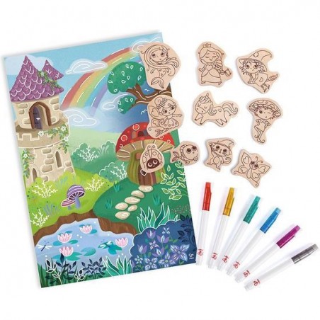 Aimants féeriques à colorier - Un jeu Hape - Hape Toys