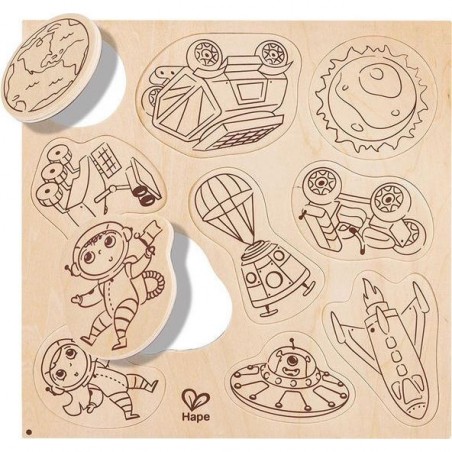 Aimants de l'espace à colorier - Hape - Hape Toys