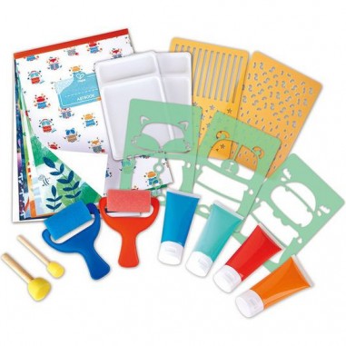 Coffret artistique: peintures à l'éponge - Hape - Hape Toys