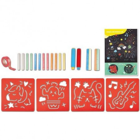 Coffret artistique craies et feutres - Hape - Hape Toys