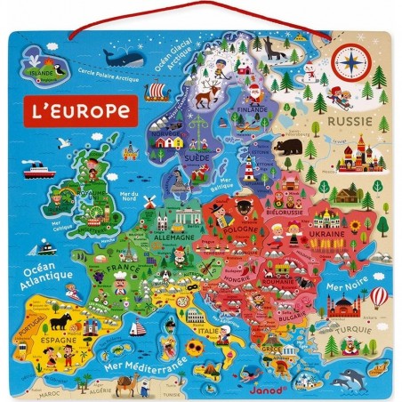 Carte d'europe magnétique - Janod