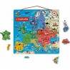 Puzzle carte d'Europe magnétique - Janod