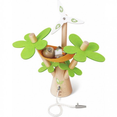Arbre éolienne et voiture électrique - Hape