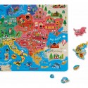 Puzzle carte d'Europe magnétique - Janod