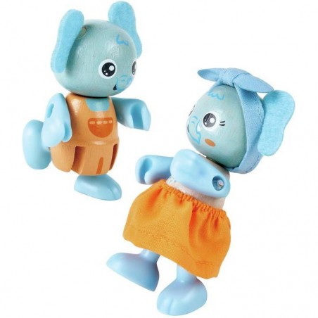 La famille éléphant - Un jeu - Hape