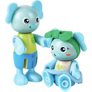 La famille éléphant - Un jeu - Hape