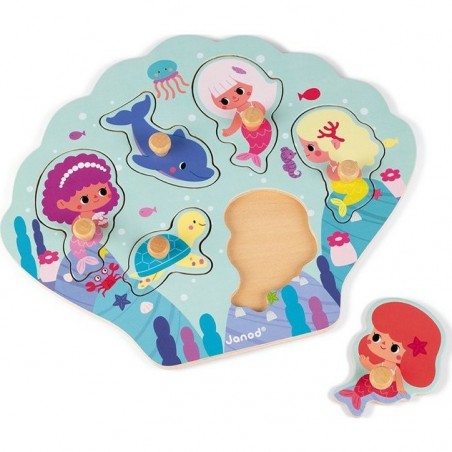 Puzzle bois Happy Mermaids - Janod