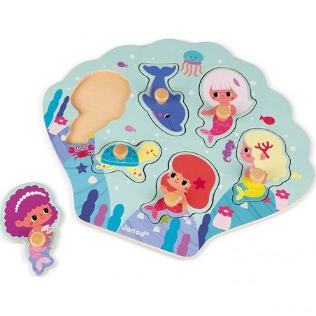 Puzzle bois Happy Mermaids - Janod