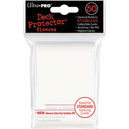 Ultra Pro : 50 sleeves Standard Blanc - Ultra Pro - Iello
