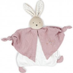 Doudou coton bio lapin rose - Kaloo