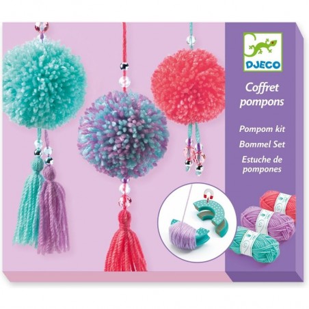 Coffret pompons pampilles - loisirs créatifs - Djeco
