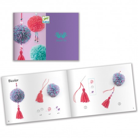 Coffret pompons pampilles - loisirs créatifs - Djeco