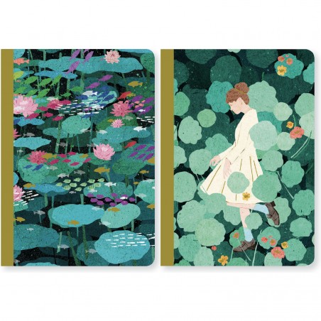 Papeterie Duo Carnets Xuan Lovely Paper de Djeco - Lovely Paper By Djeco