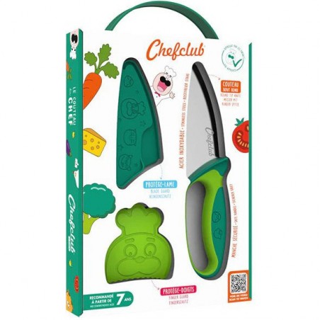 Couteau du chef vert - Atelier cuisine enfant - Chefclub Kids