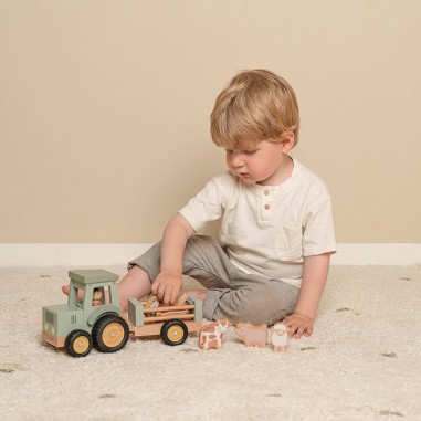 Tracteur avec remorque Little Farm - Little Dutch