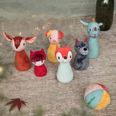 Jeu de quilles forêt - jouet d'éveil bébé - Lilliputiens
