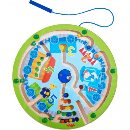Jeu Magnétique - Le Petit Train de Billes - Jeux de société Enfants - Haba