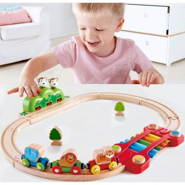 Circuit de train musical "Jungle" - Hape Toys